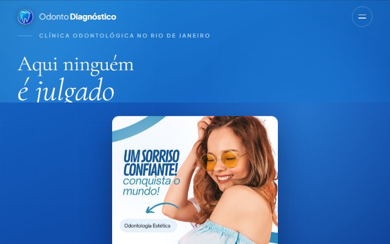 Página inicial do projeto Odonto Diagnóstico